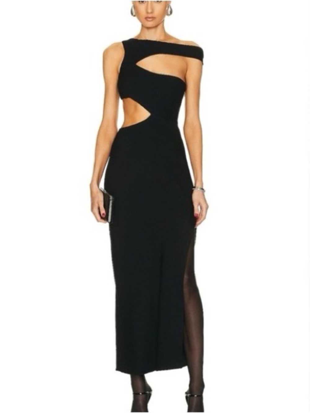 STAUD Prismatic Sleeveless Cutout Maxi Dress. Size 0 Women #460